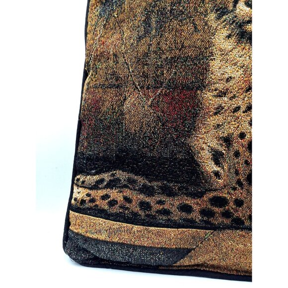 Vtg Mohawk Home Cheetah Tapestry Decorative Throw Pillow - Picture 4 of 9